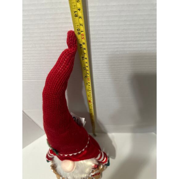 20” Faceless Gnome Christmas decoration with gingerbread men-plush w/legs NWT - Picture 9 of 9